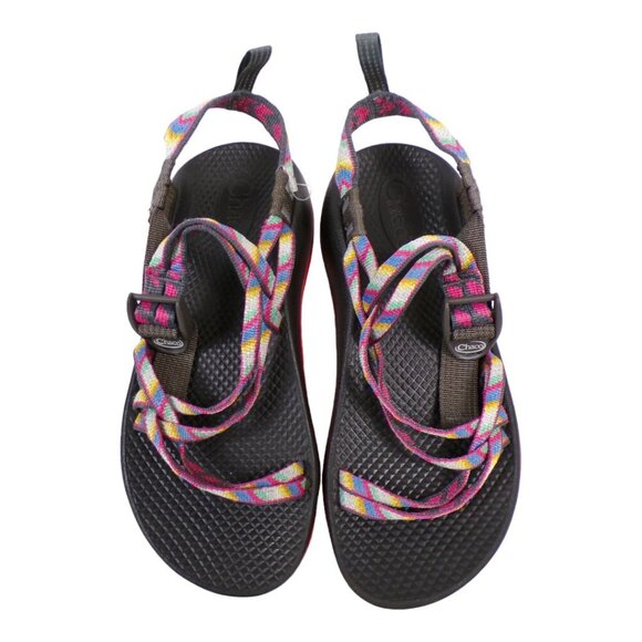 Chaco's Big Girls Ecotred Multi Stripe Strappy Hiking Outdoor Sandals Sz 4 #1329